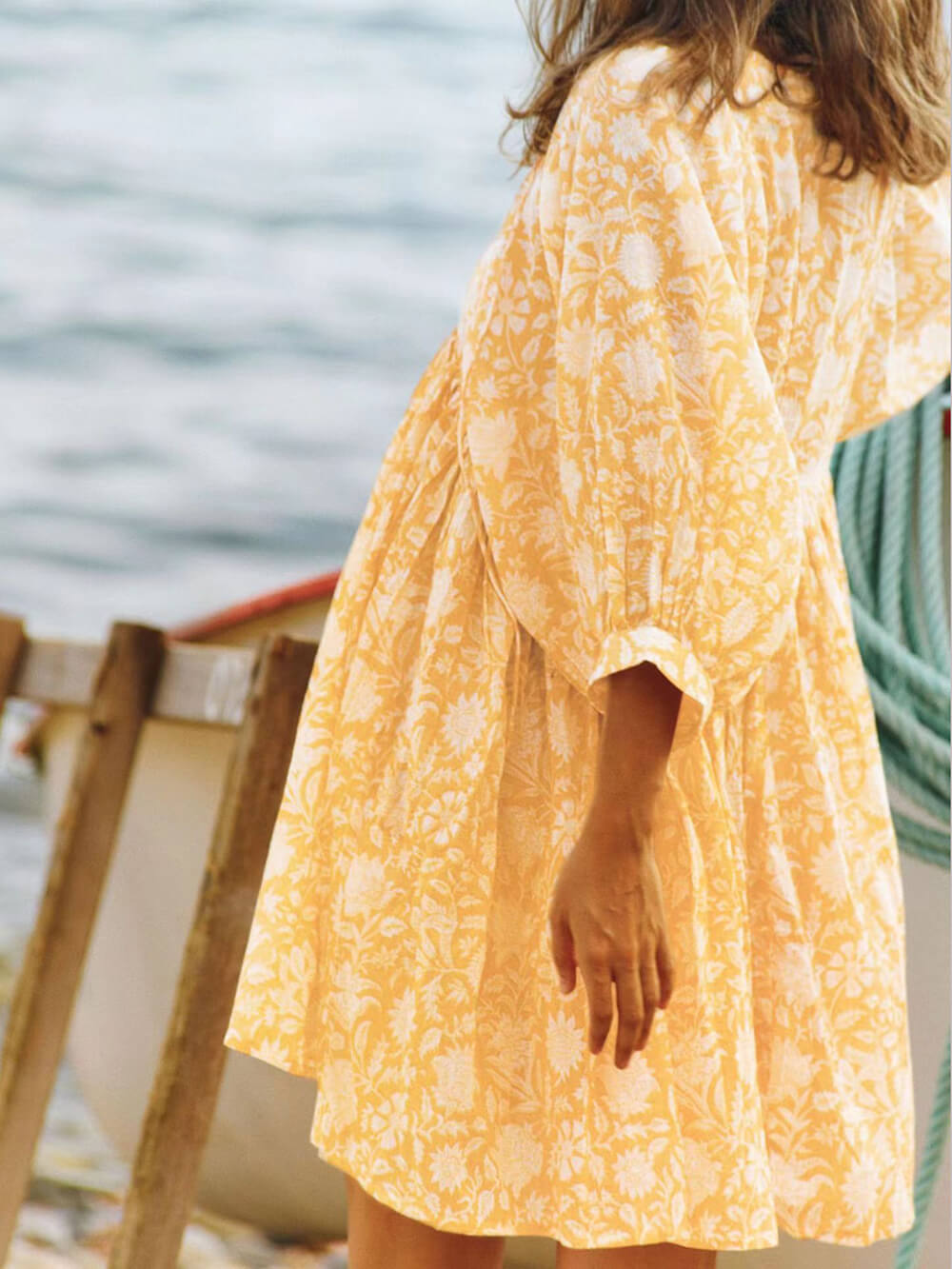 Vacation Retro Style Loose Printed Dress - Fashionpara