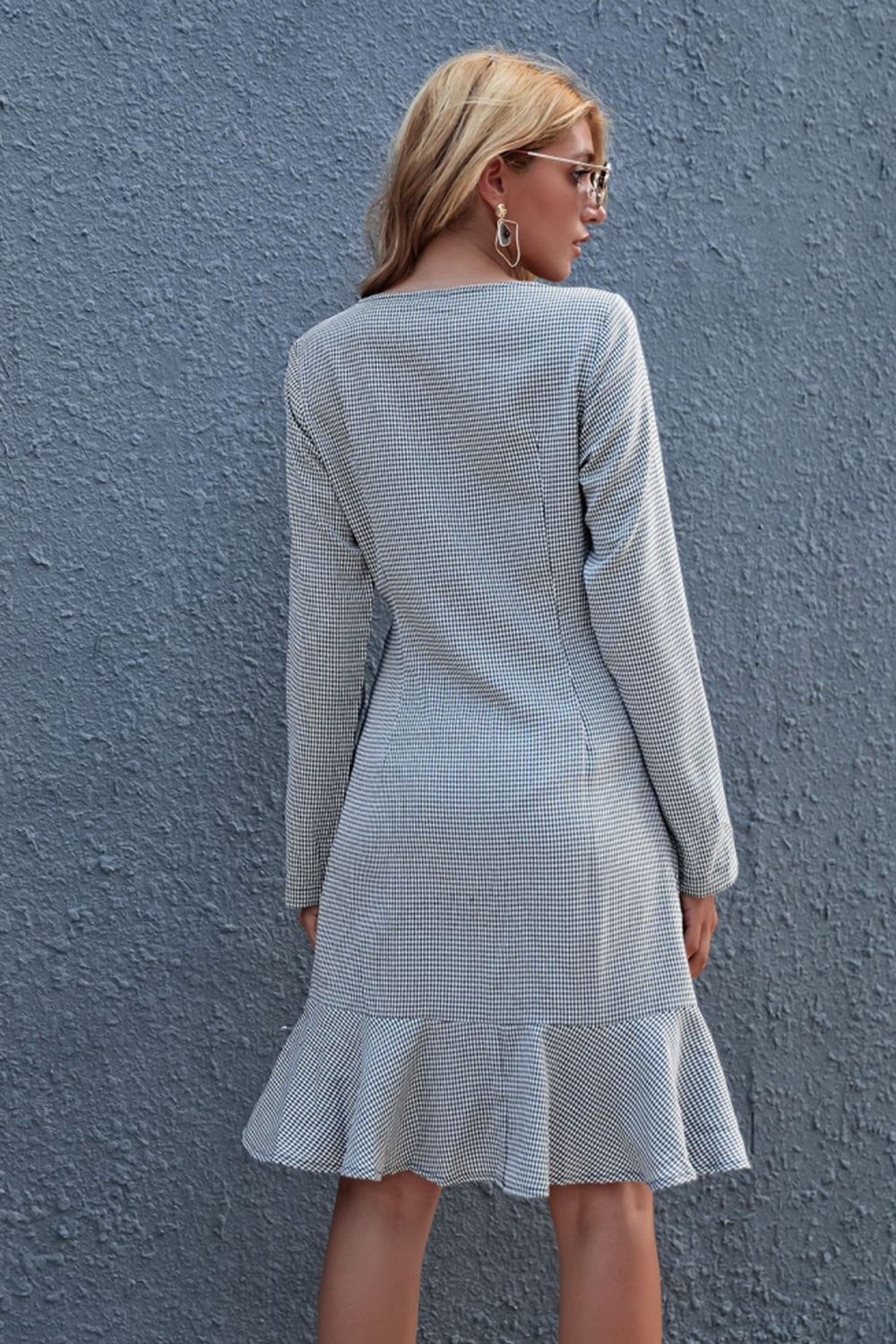 RadyRin Elegant High Waist Cardigan Dress for Effortless Style