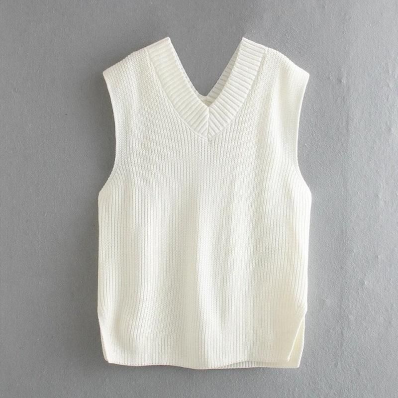 Wandering Knit Oversized Vest 6