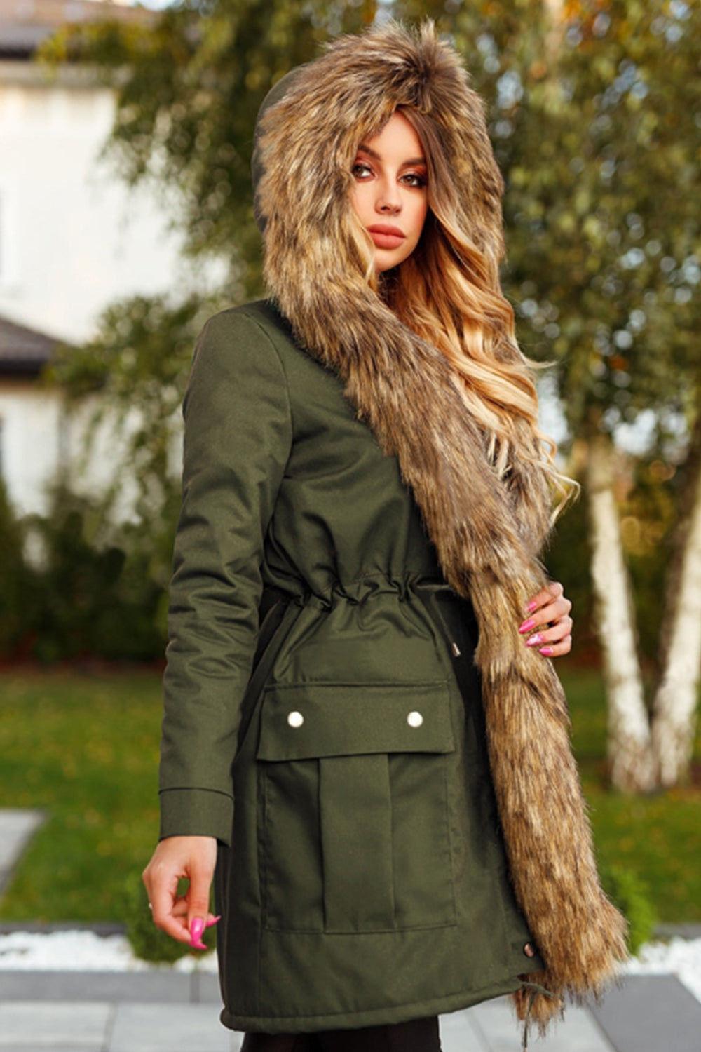 Plush Hooded Windbreaker Coat for Ultimate Comfort and Style