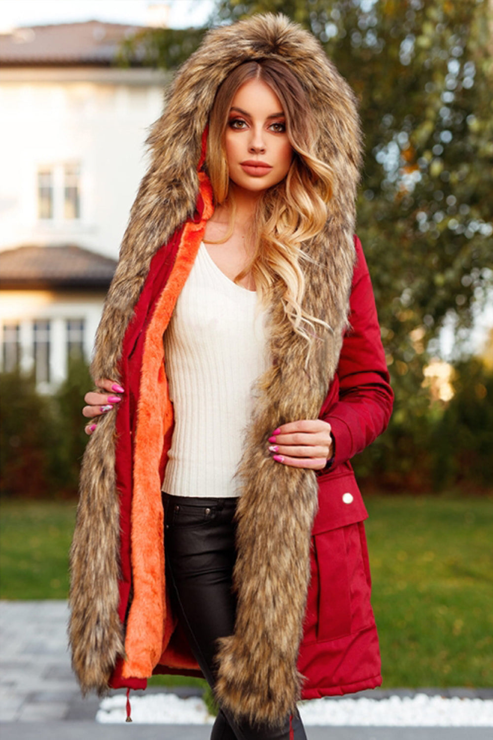 Plush Hooded Windbreaker Coat for Ultimate Comfort and Style