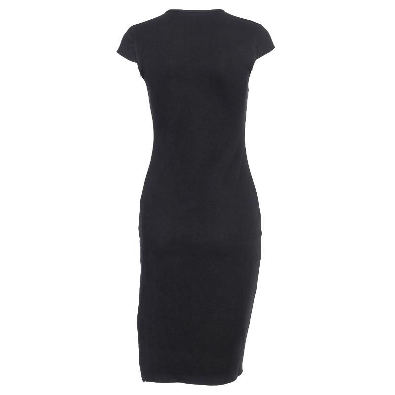 Josceline O-Neck High Split Mini Dress