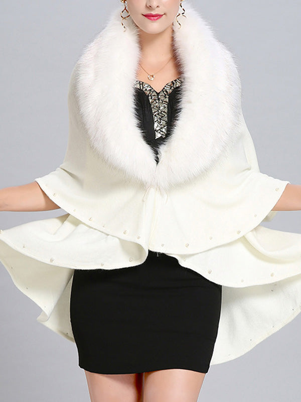 Malona Tail Neck Peplum Poncho Plus Size Cape Cardigan 19