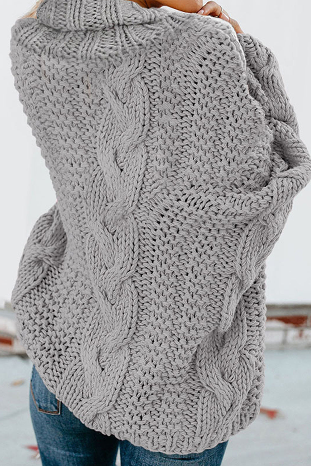 RadyRin Twisted Knit Long Sleeve Sweater for Effortless Style