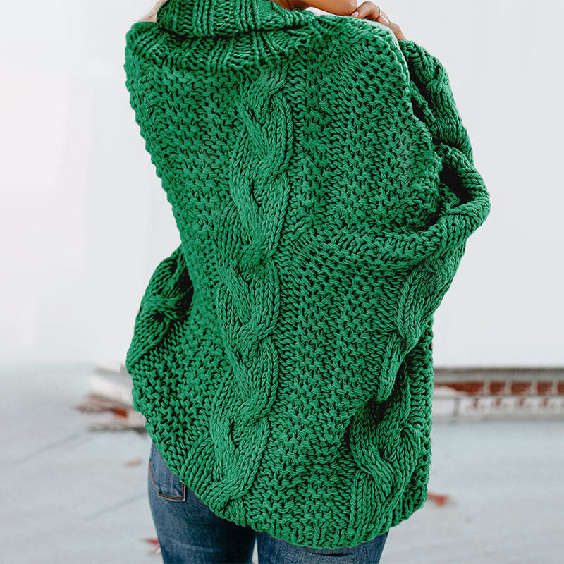 RadyRin Twisted Knit Long Sleeve Sweater for Effortless Style