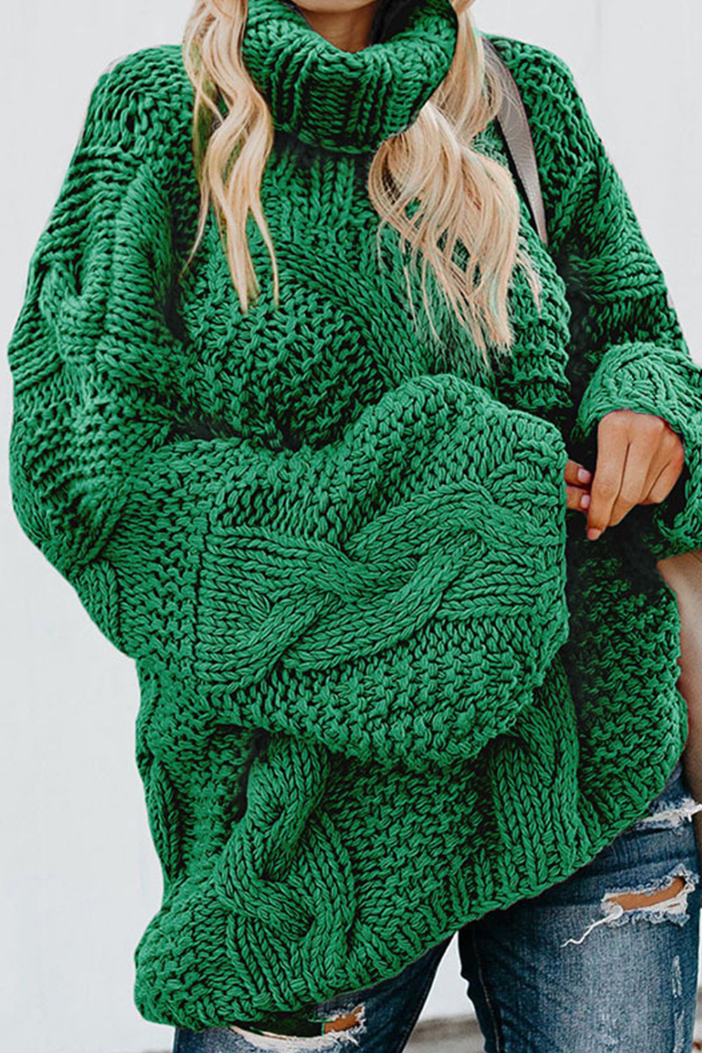 RadyRin Twisted Knit Long Sleeve Sweater for Effortless Style