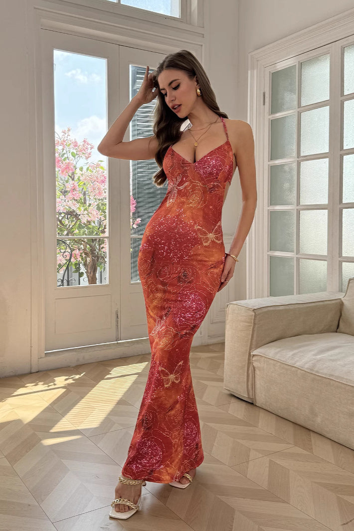 Printed Cami Bodycon Dress