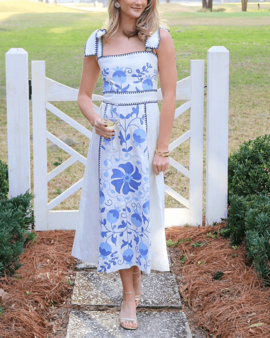 Women's Floral Print Smocked Tiered Dress - Fashionpara