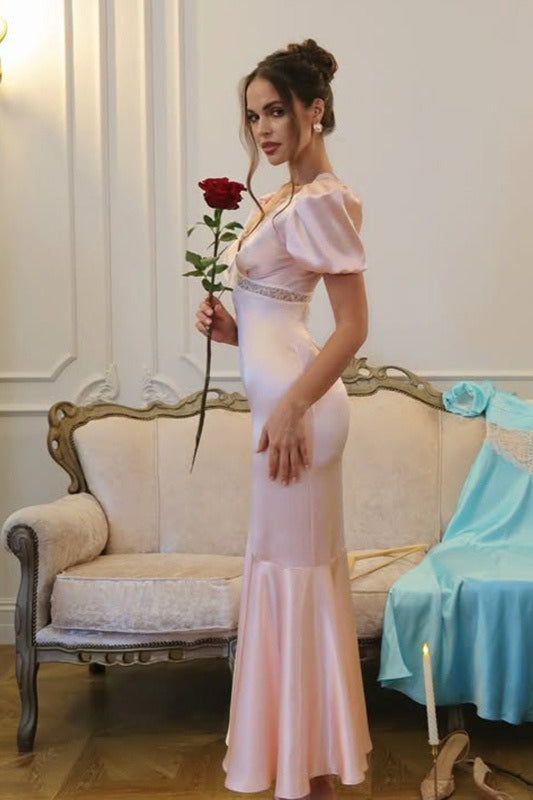 Deep V-Neck Lace Dress