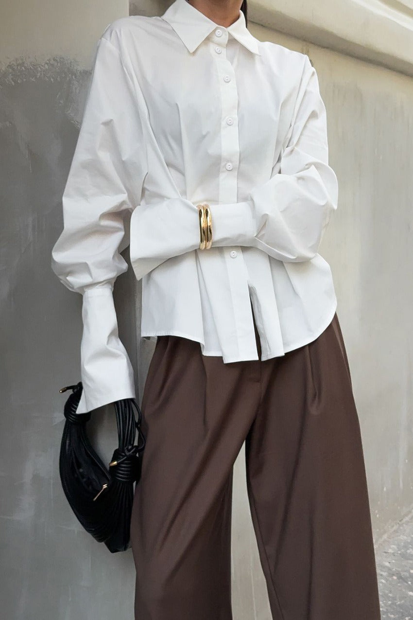 Luxe Tailored Collared Blouse