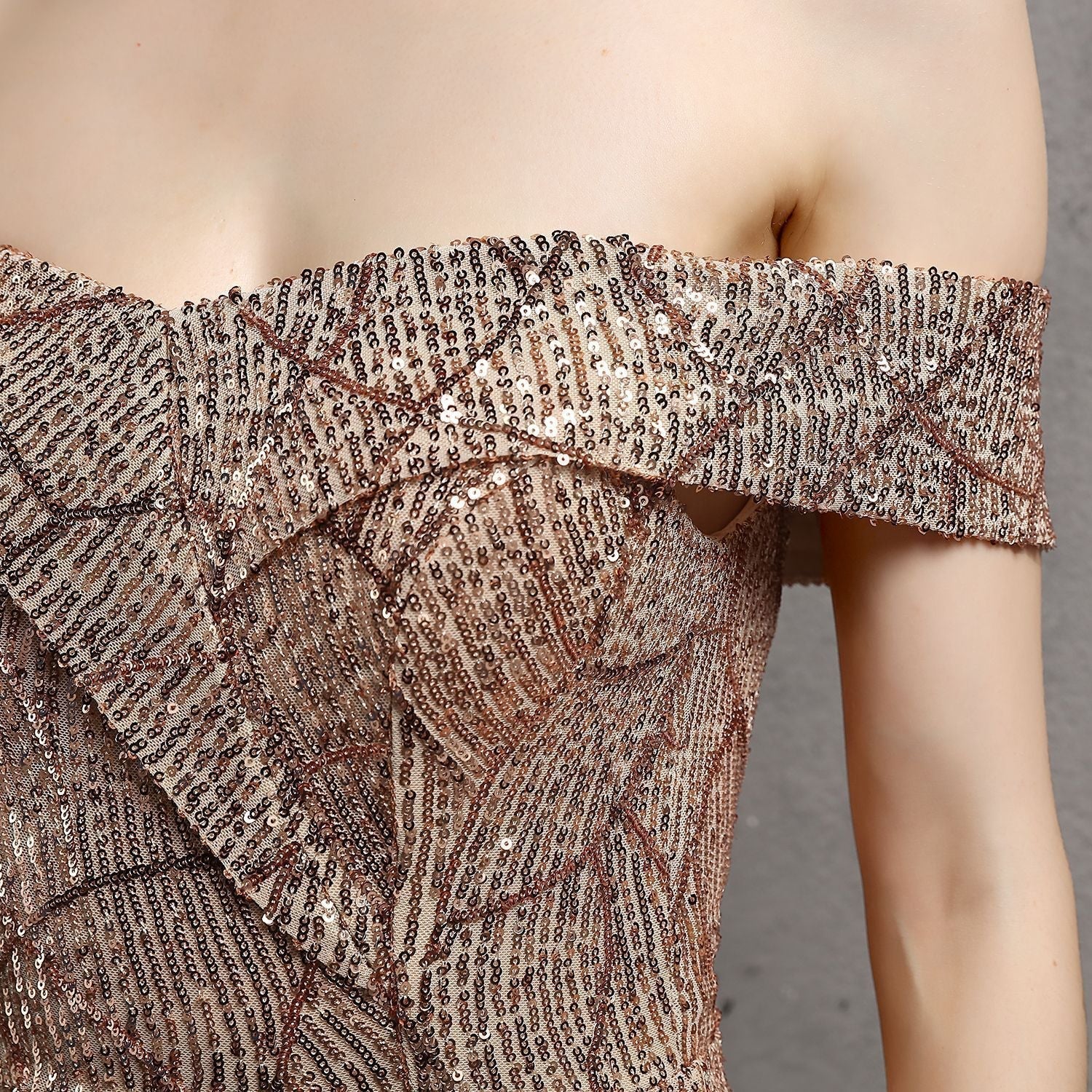 Olivia Formal Glitter Dress - Fashionpara