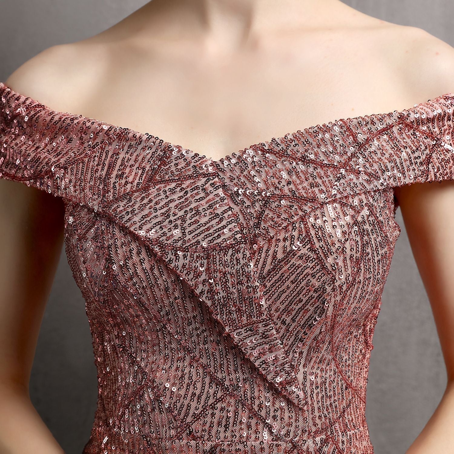 Olivia Formal Glitter Dress - Fashionpara