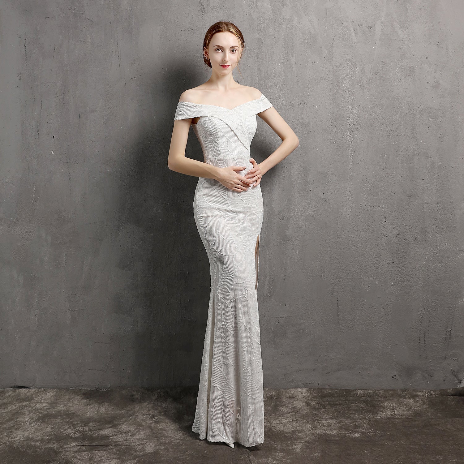 Olivia Formal Glitter Dress - Fashionpara