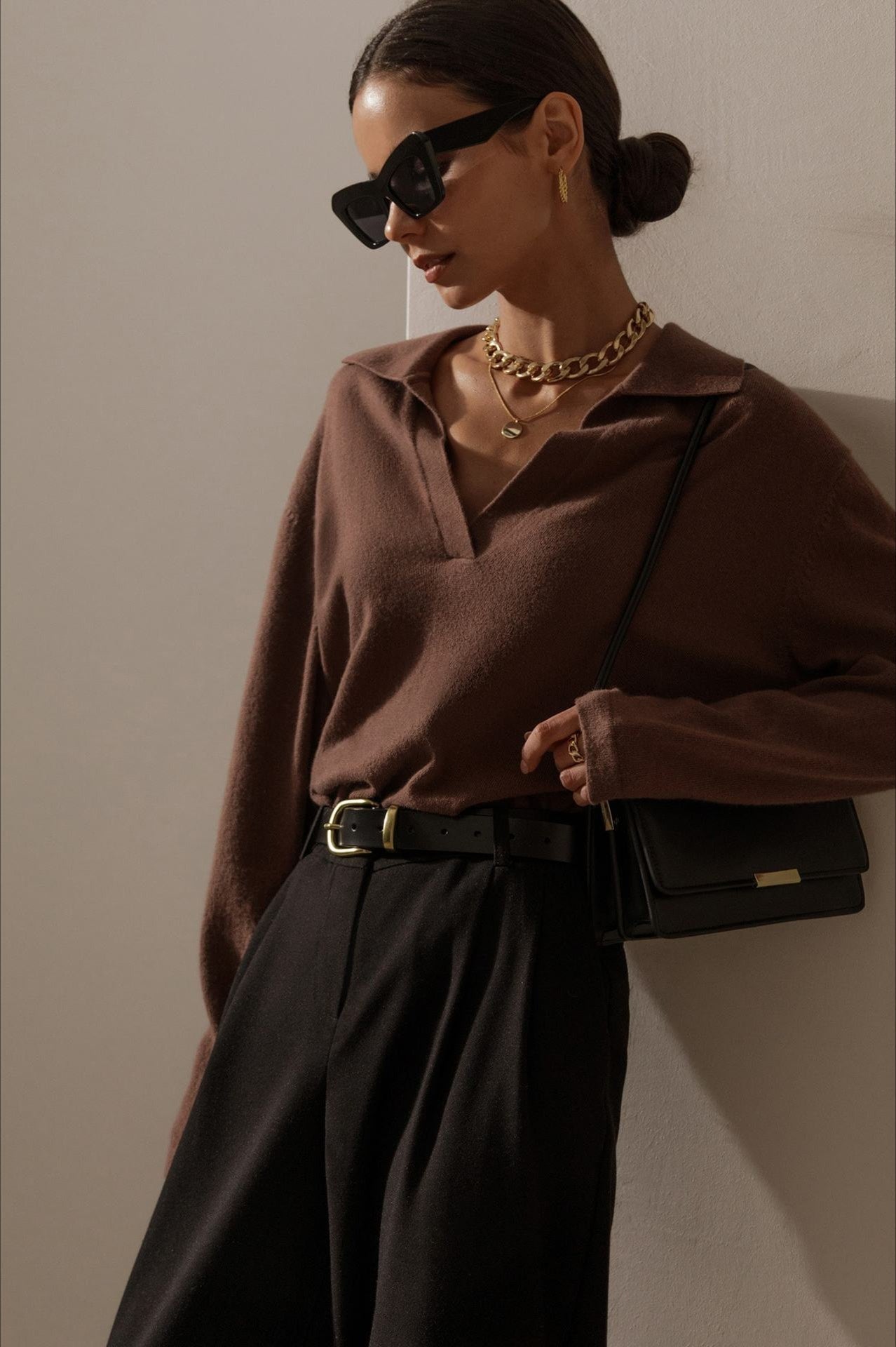 PrincessAce French-Style Lapel Knit Sweater for Elegance