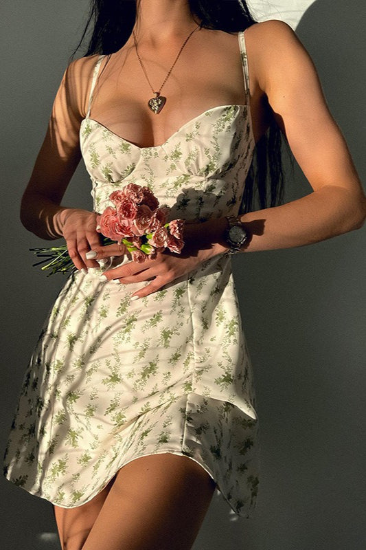 Ditsy Floral Mini Slip Dress