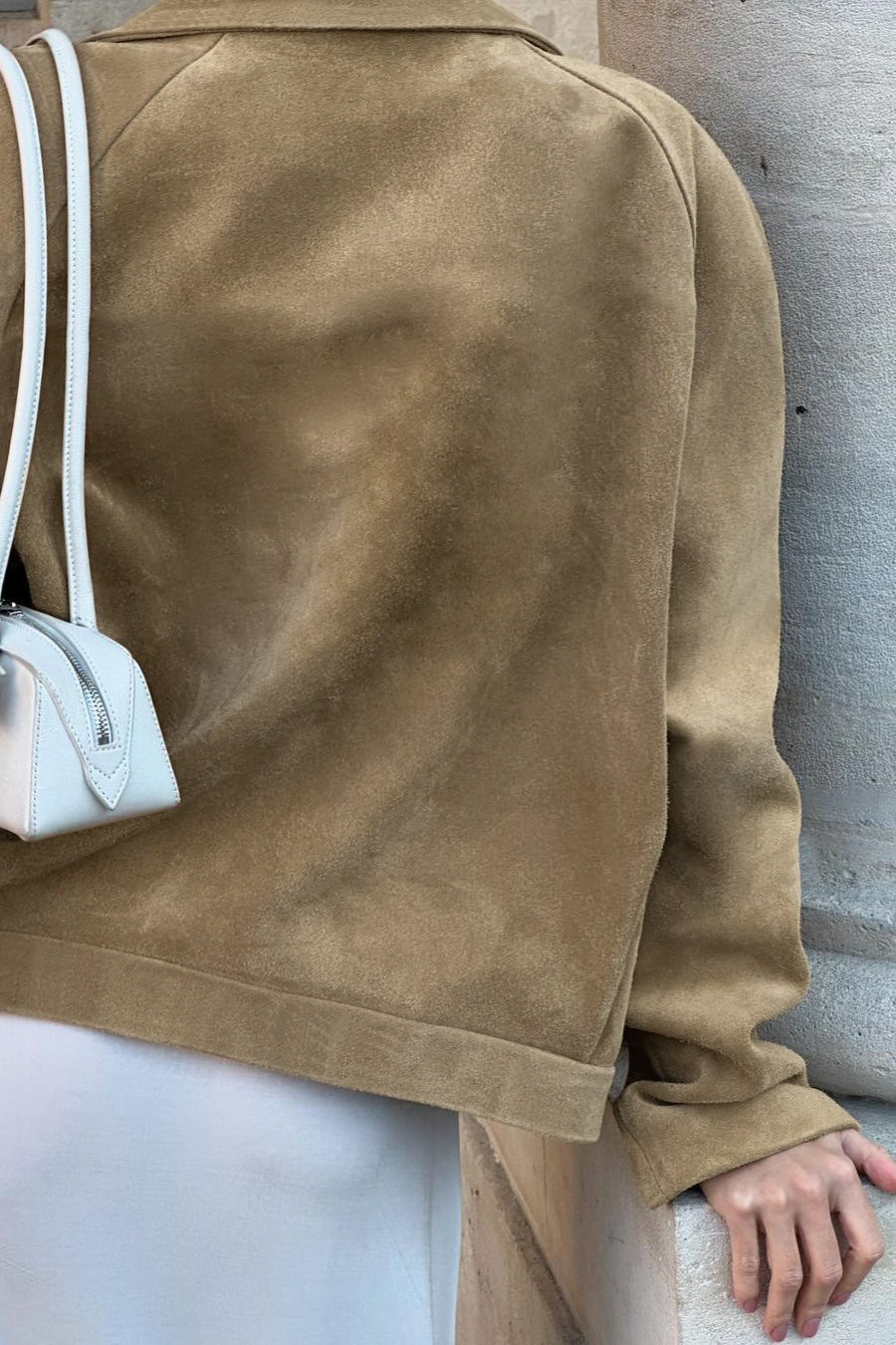 Vintage Suede Notch-Collar Coat for Timeless Style and Comfort