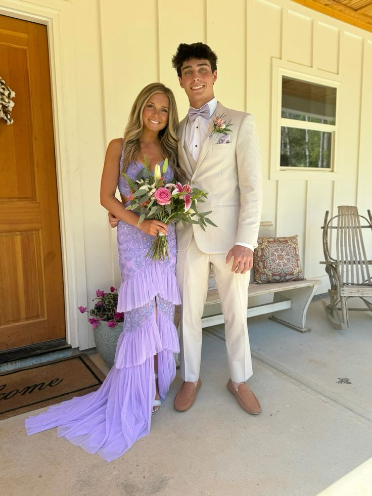 Lilac Mermaid Prom Dress Sexy Lace Evening Dress Graduation Dress Birthday Dress - Fashionpara