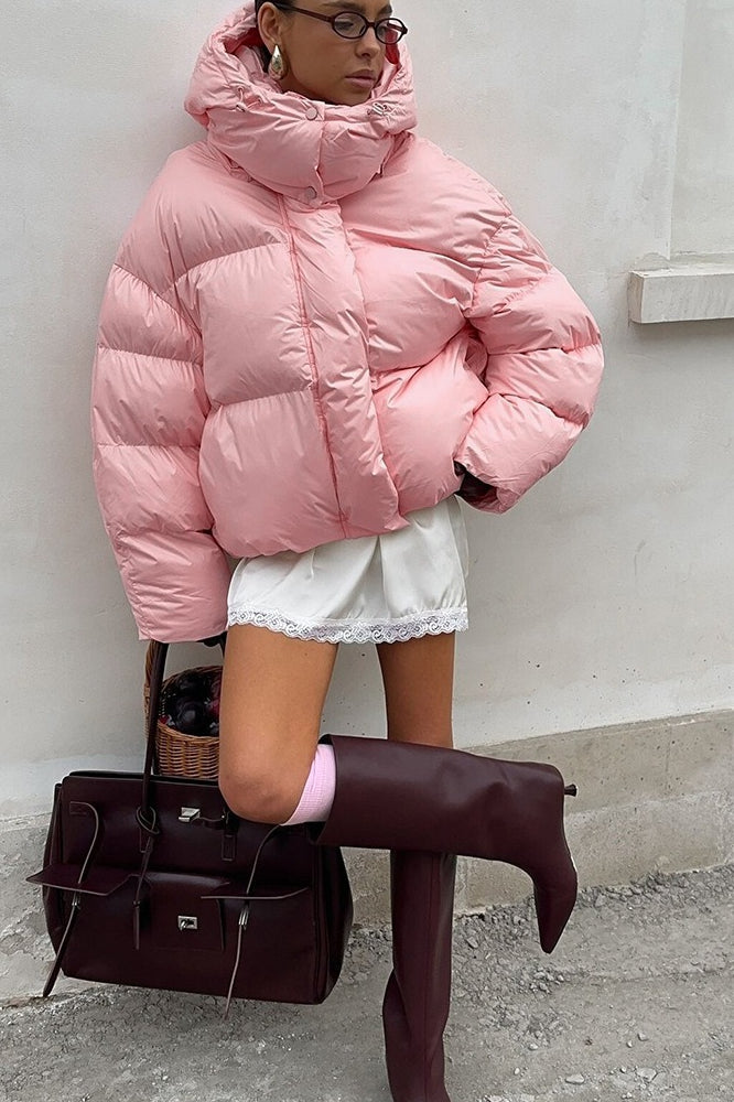 Thick Warm Hooded Coat - Fashionpara