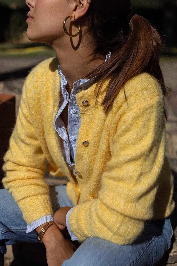 Falling for You Relaxed Cardigan with Pocket for Comfort