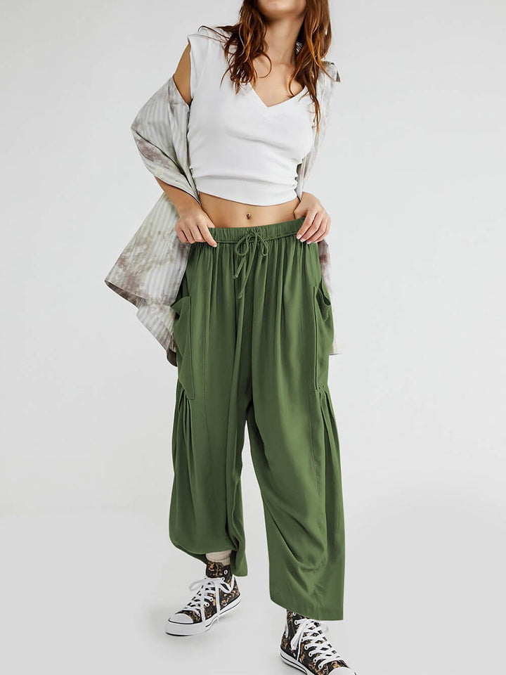 Comfortable Wide-Leg Yoga Pants - Fashionpara