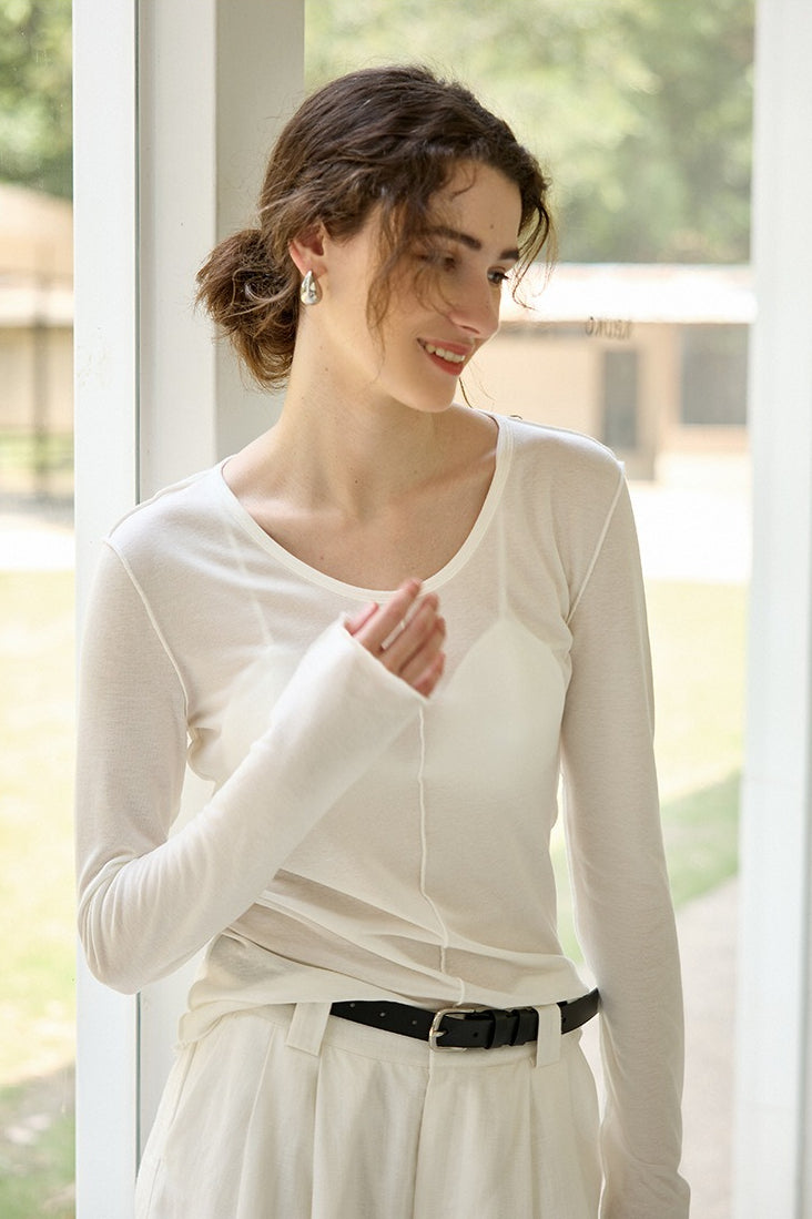 Thermal Blend Slim Knit Top