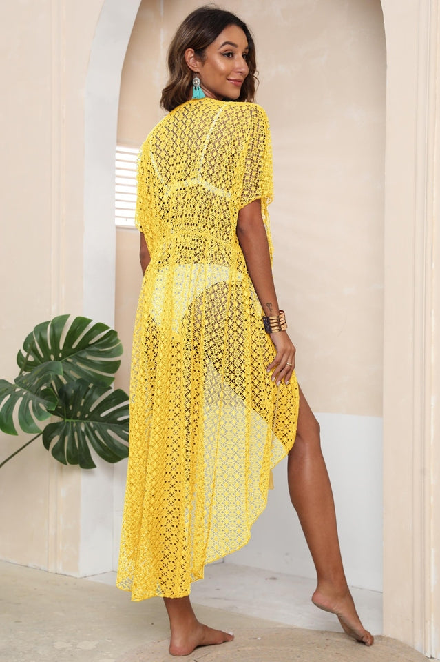 Elegant Tied Sheer Cover Up Cardigan for Effortless Style