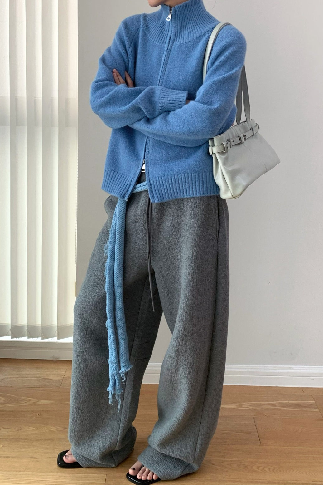 Soft Knit Zipper Cardigan 3