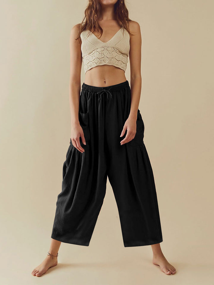 Comfortable Wide-Leg Yoga Pants - Fashionpara