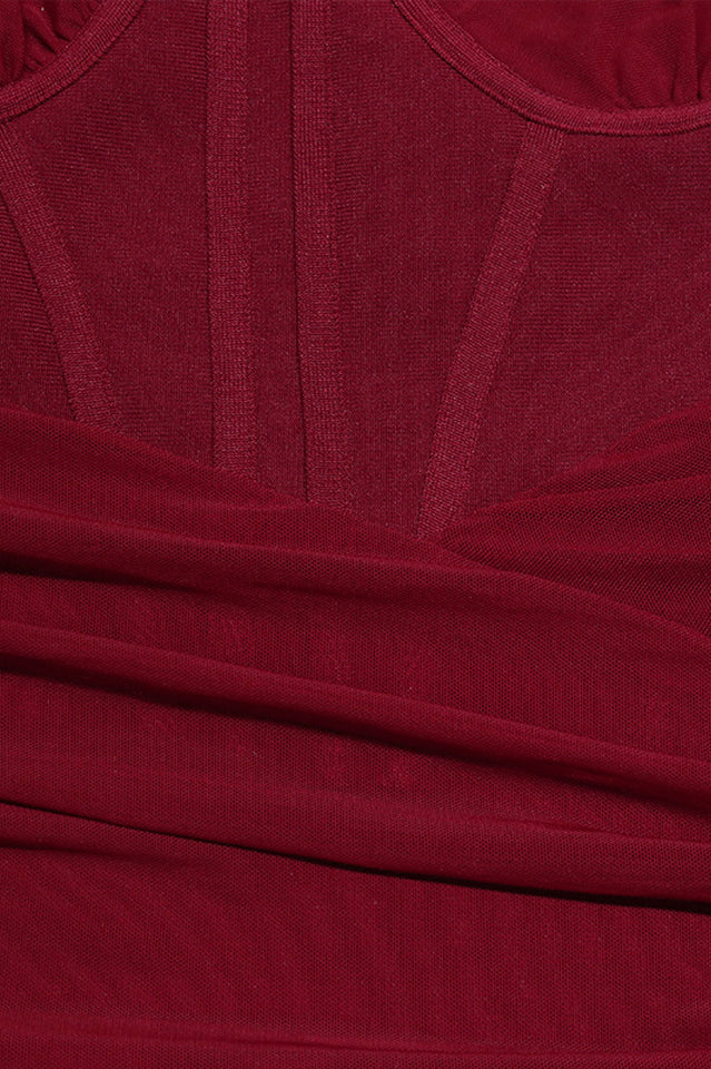 Hanma One Shoulder Pencil Midi Dress