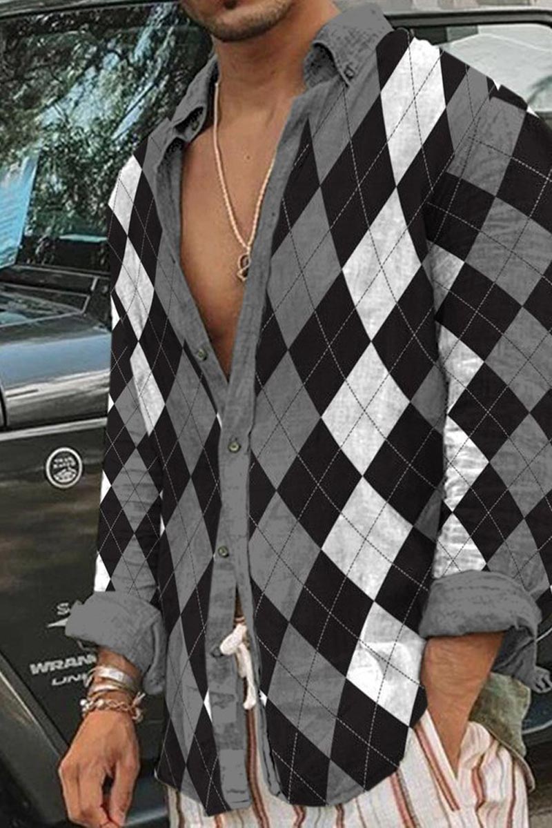 Men's Cotton&Linen Long-Sleeved Fashion Casual Shirt - Fashionpara