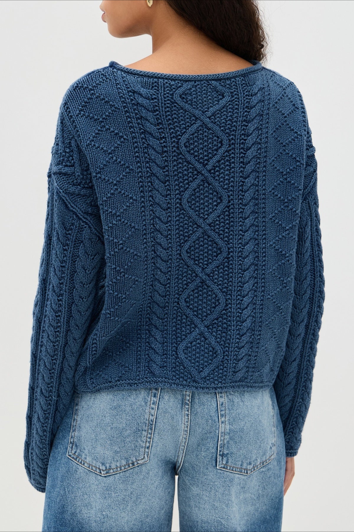 Vintage Loose Knit Flag Blouse