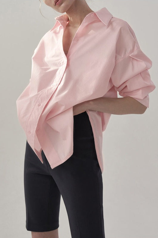 Casual Longline Cotton Blouse