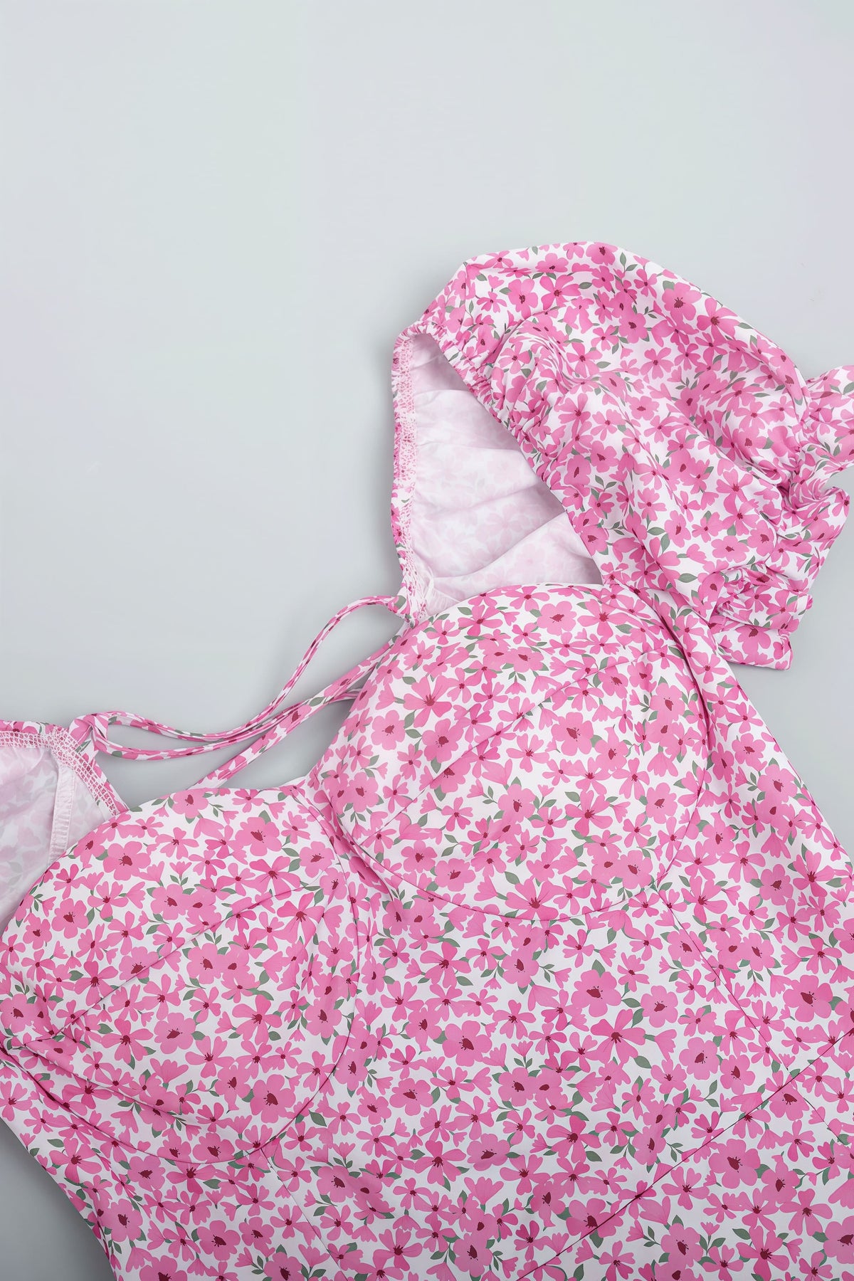 Floral Off Shoulder Corset High Split Maxi Dress 6