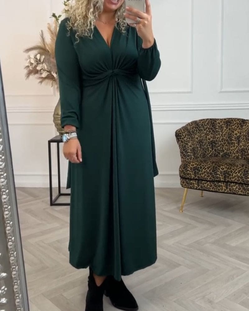Lace Square Neck Corset Waist A-Line Midi Dress - View 7
