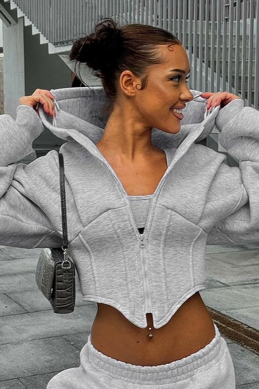 Casual Hooded Zipper Hoodie - Fashionpara