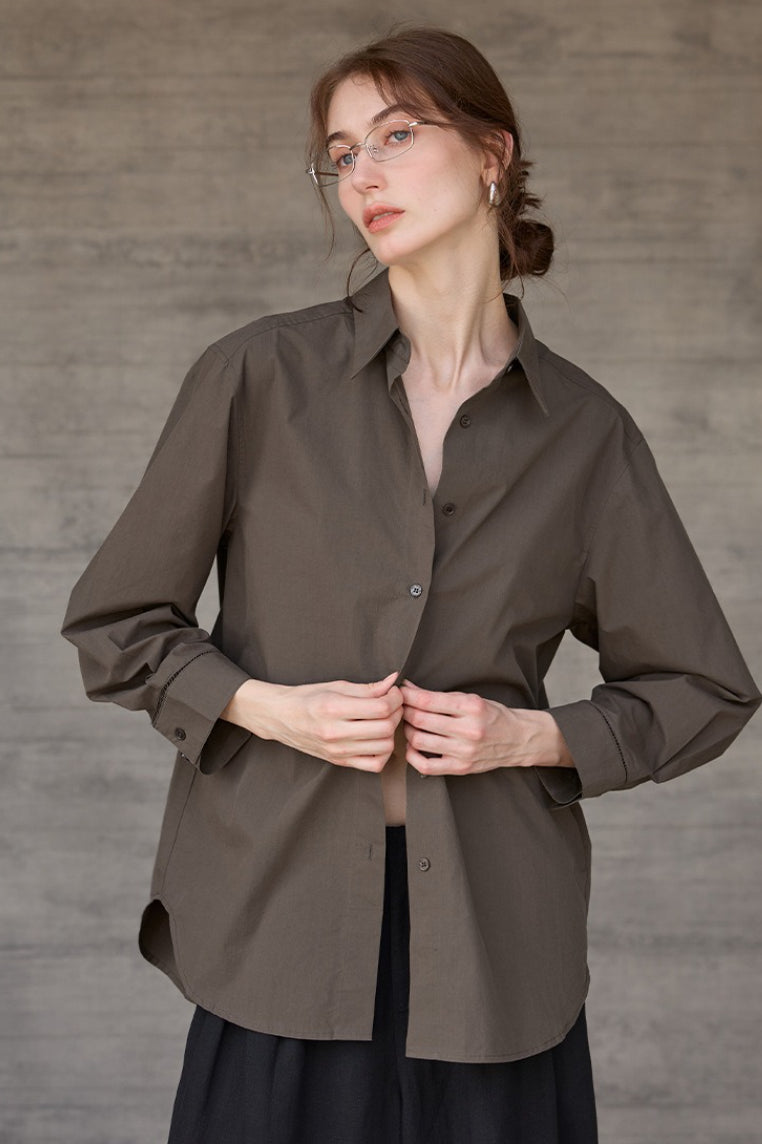 French Lazy Sheer Blouse