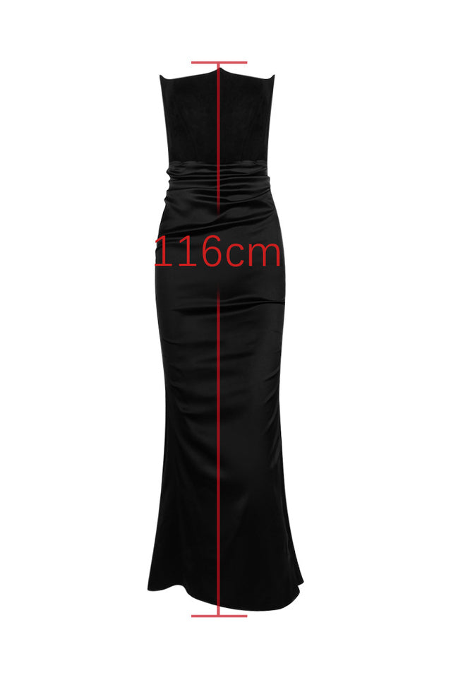 Persephone Off Shoulder Bustier Dress in Black - View 9