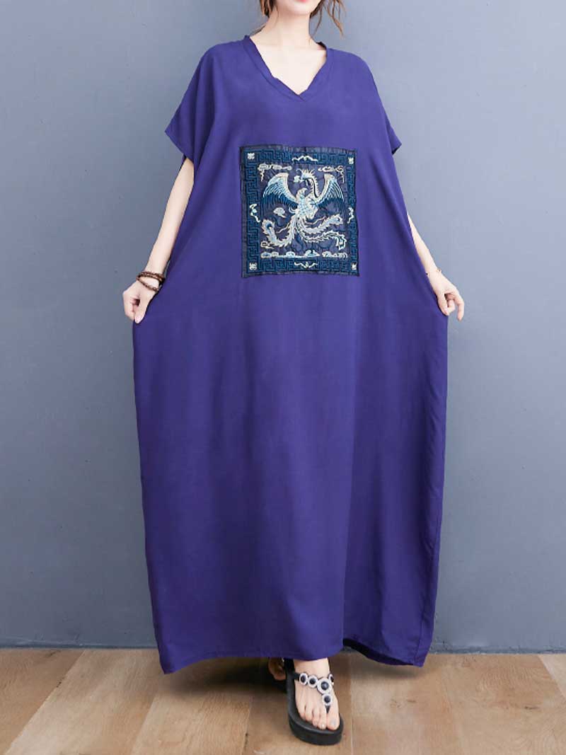 Grow A Gut Embroidered Kaftan Dress - Fashionpara
