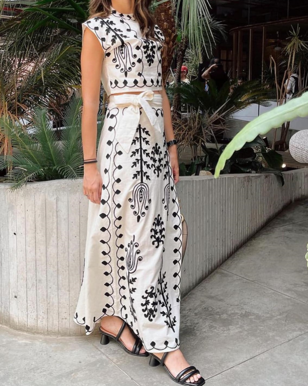 Mafalda Crop Top & Skirt Set - Fashionpara