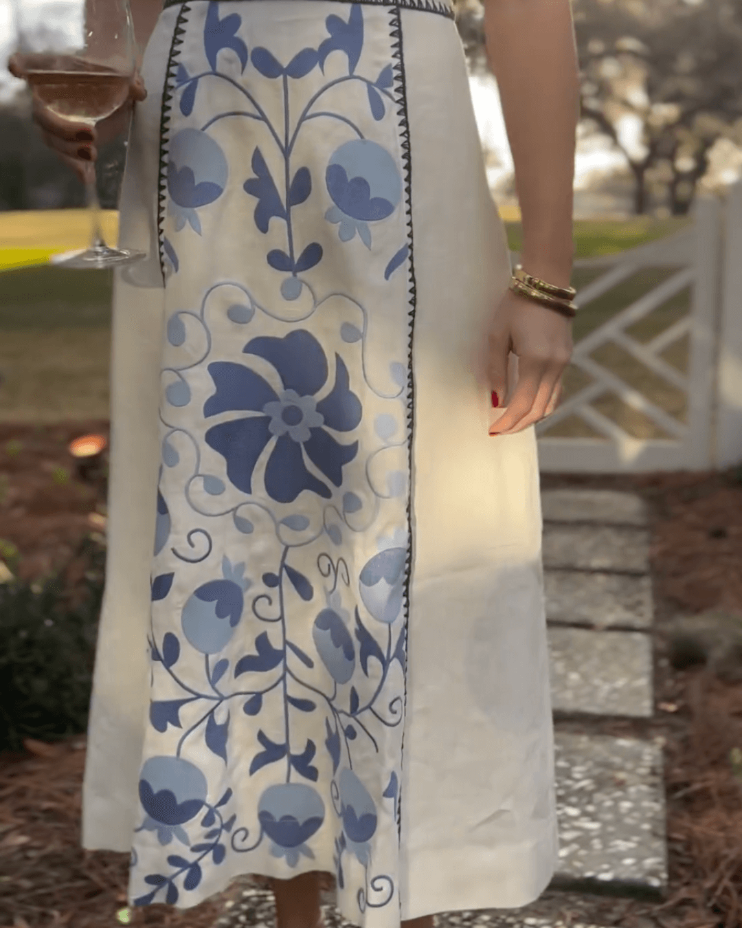 Women's Floral Print Smocked Tiered Dress - Fashionpara