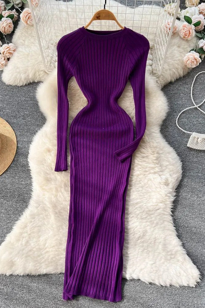 Orro Shop Long Sleeve Bodycon Sweater Dress for Every Occasion