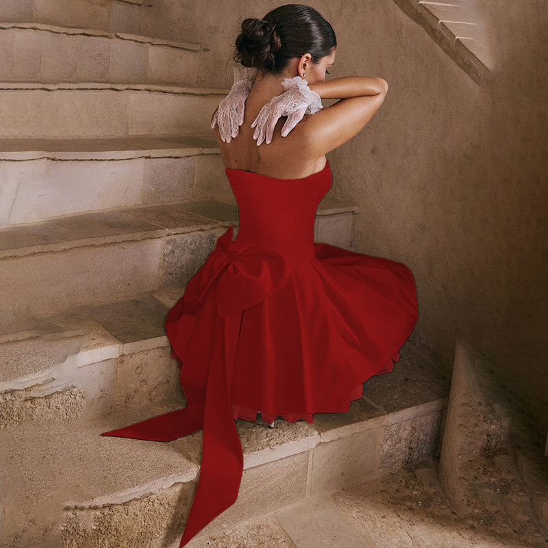 Flirty Flare Dress - Red