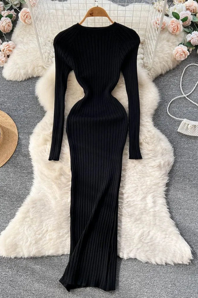 Orro Shop Long Sleeve Bodycon Sweater Dress for Every Occasion