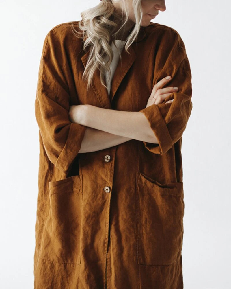 kimono coat mustard - Fashionpara