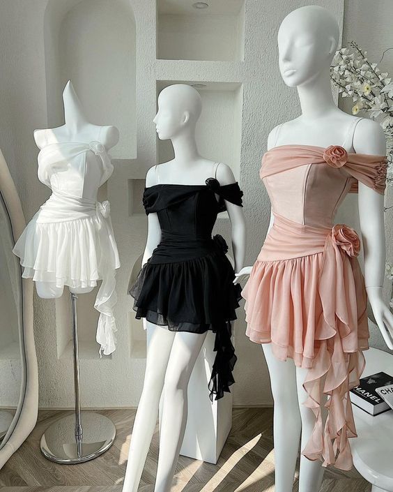 Simple Off The Shoulder Chiffon Birthday Dress Homecoming Dresses - Fashionpara