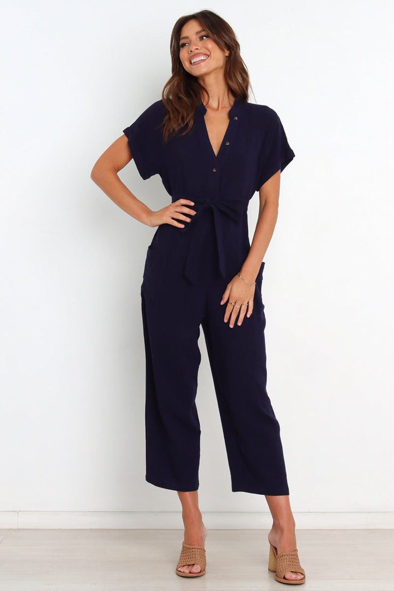 Aria Jumpsuit - Dark Blue