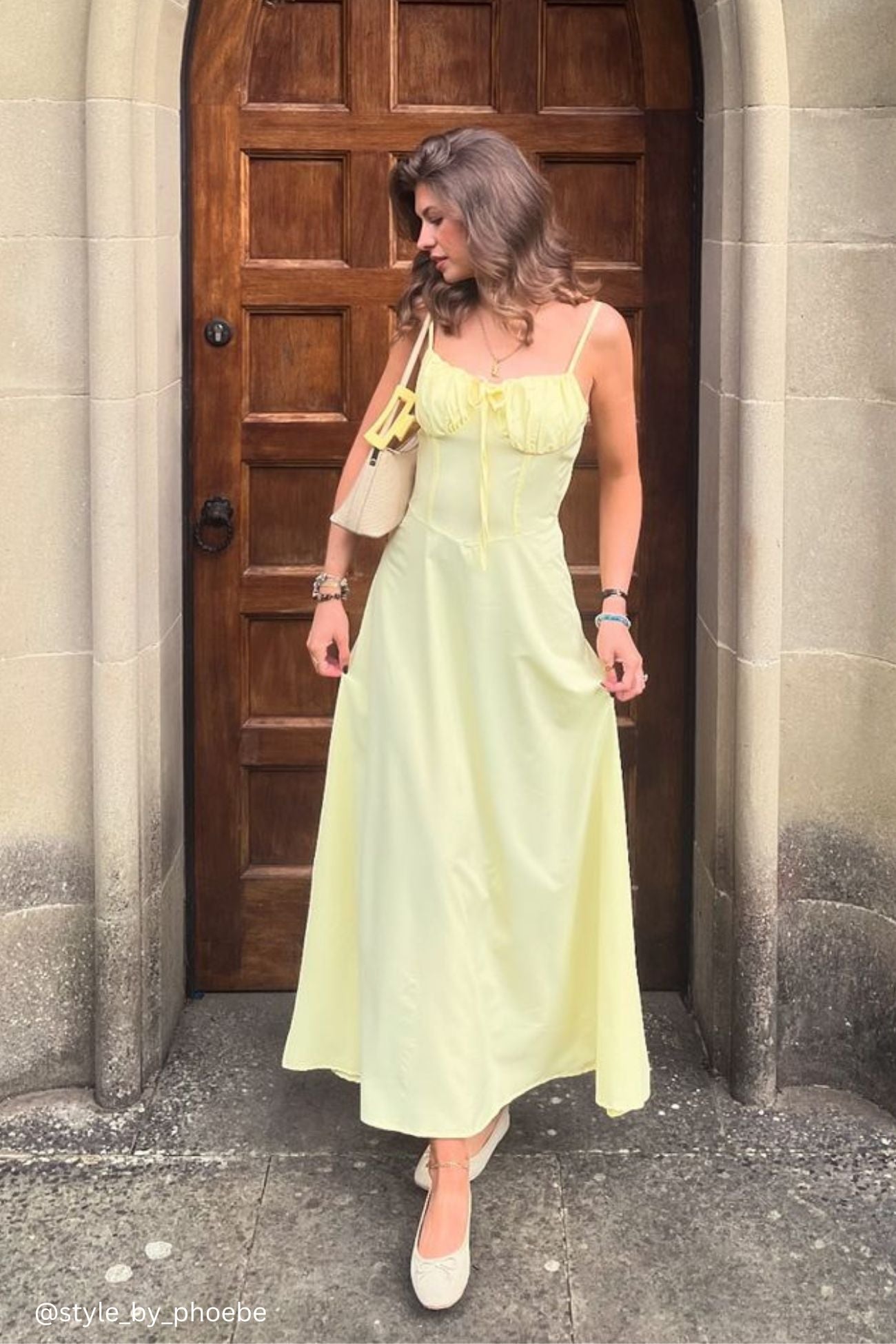 Tie-up Corset A-line Cami Dress - Fashionpara