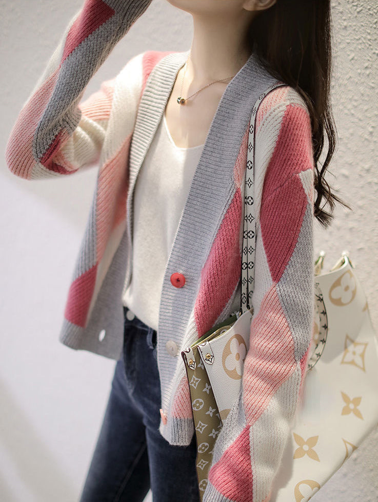 KittenAlarm - Casual Cute Colors Cardigan Sweater