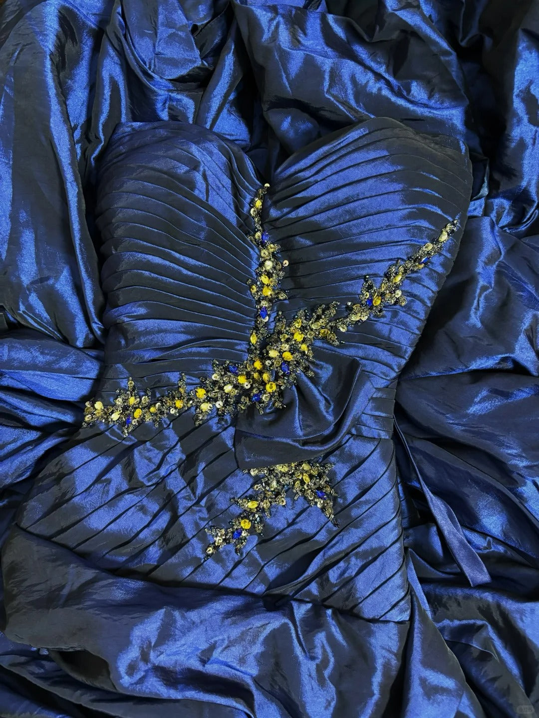 Blue Strapless Ball Gown Long Prom Dresslong Evening Gowns