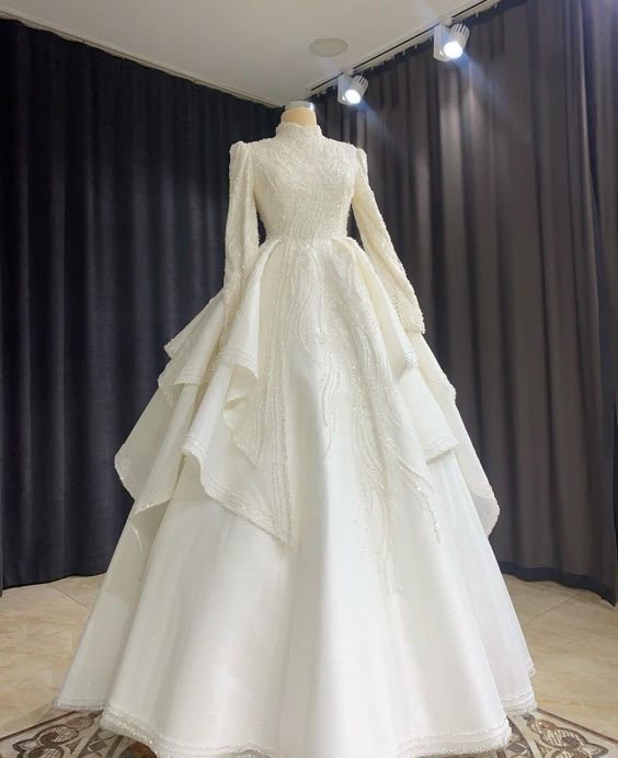 A Line Wedding Dress Long Prom Dress Evening Dress